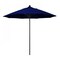 California Umbrella 9' Black Aluminum Market Patio Umbrella, Sunbrella True Blue 194061335420 - alternate 1
